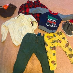 Zara, Gap, H&M lot of boys Fall/Winter 12-18 month clothes bundle